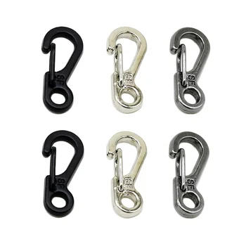 SF Type Mini Steel Spring Snap Hook for Construction Backpack Keychains EDC Accessories Carabiner