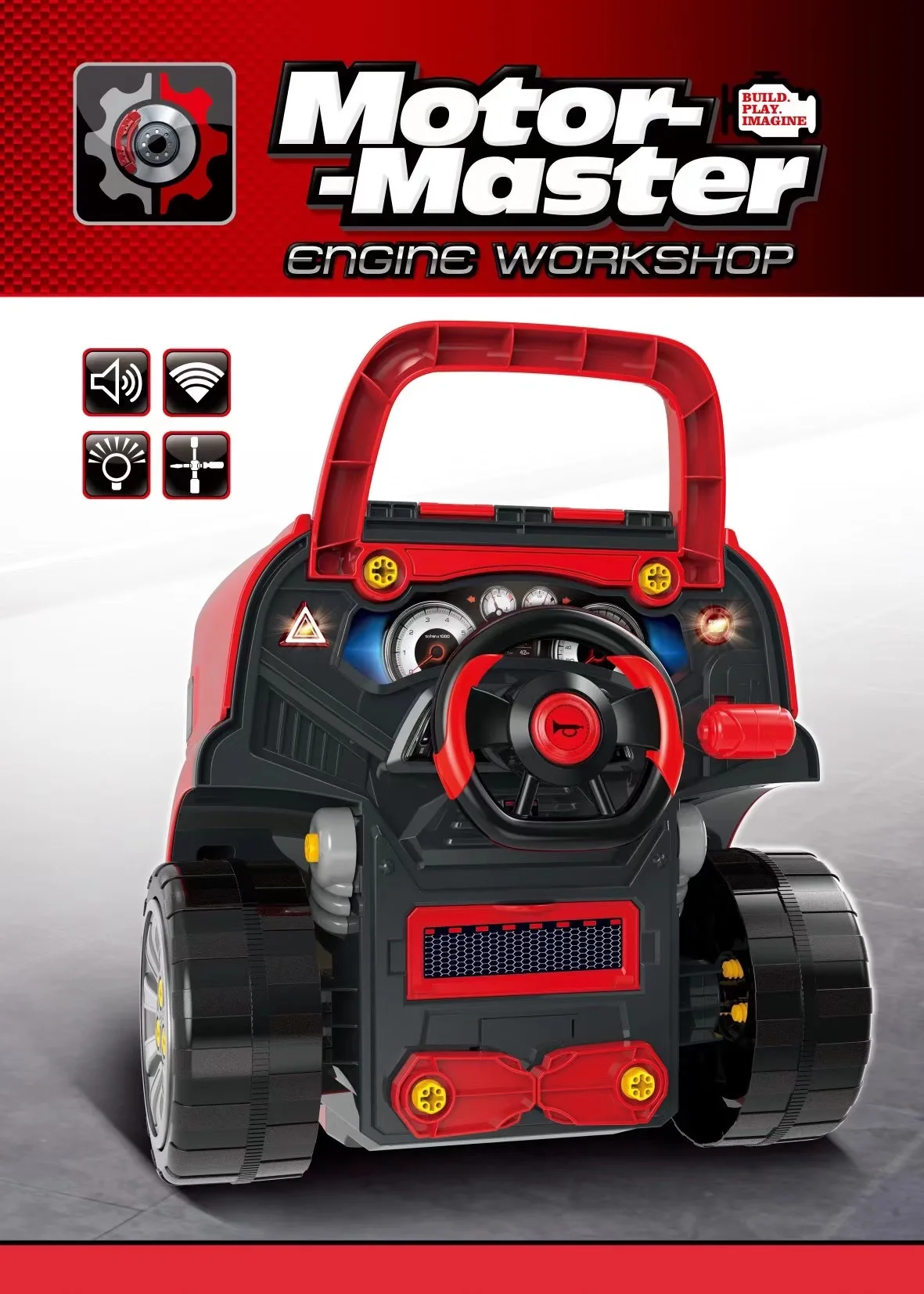 大型トラックエンジンおもちゃ分解赤外線ヘッド修理モーター2.4