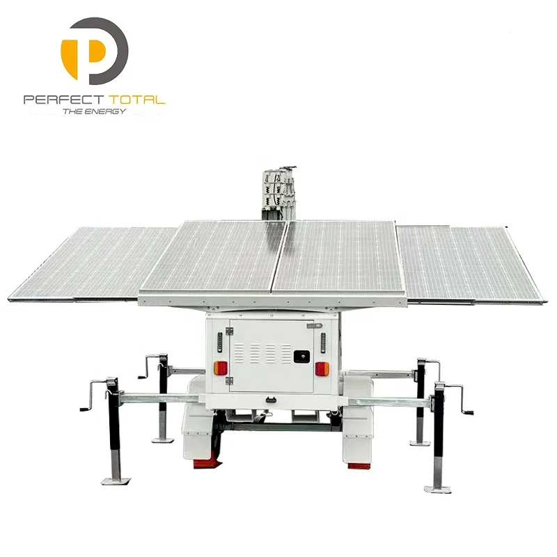 Portable Surveillance System Solution Mobile CCTV Trailer