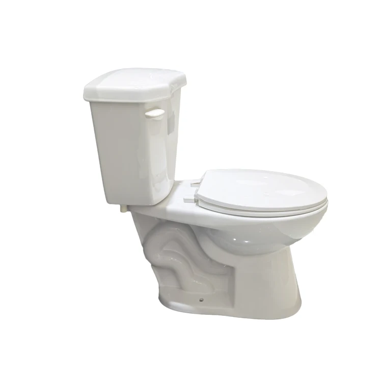 High Quality Ceramic Floor Mounted Front Lever 2pcs Toilet WC Washroom Siphon Flush Toilet Commode