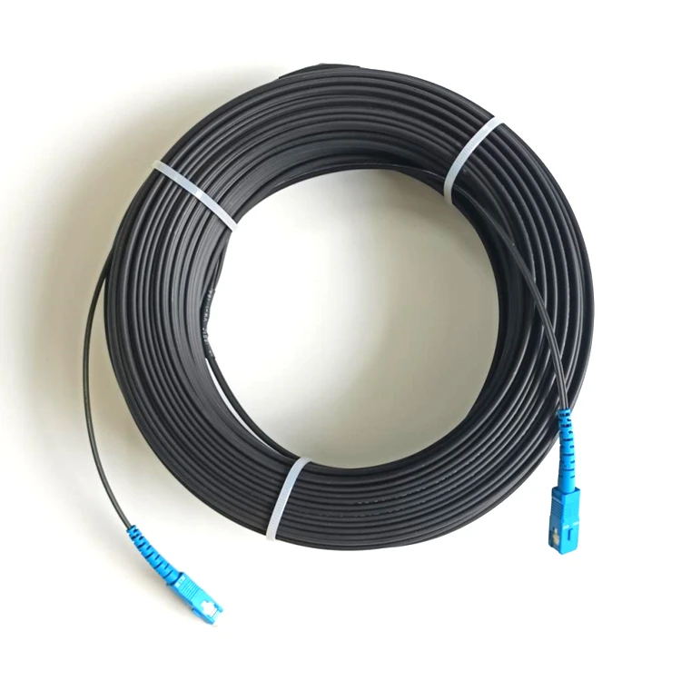 Pre-Connectorized Optical Fibre Cables SC APC UPC 1 2 Core Ftth Fiber ...