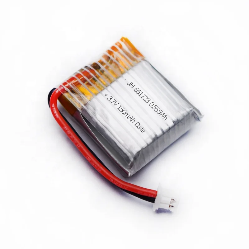 Batterie LiPo 3,7V 150mAh - Pour Hélicoptère Télécommandé, Petit Appareil, Dimensions 22x16x8 Mm, Protection PCM