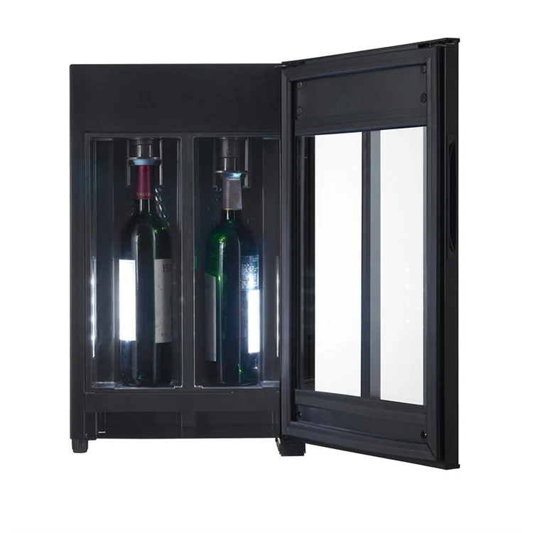 Wholesale  price household  electric 2 bottles  wine cooler dispenser machine with wine preservation system