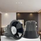 High Lumen Decorative Adjustable Wall Washer Round Ceiling Light Anti-glare Downlight Project Recessed Led Down Light