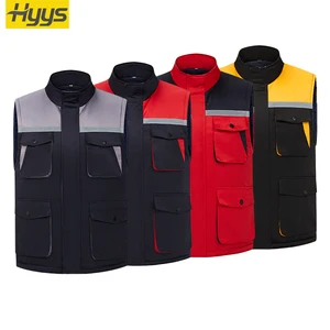 Winter Unisex's Vests & Waistcoats Polyester Anti-static Customized Workwear Uniforms