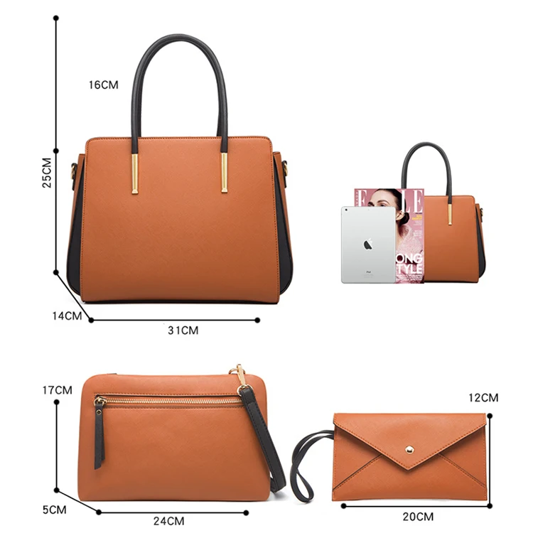 Wholesale Shoulder Bag Big Size Sets For Ladies 4pcs In 1 Trendy Women