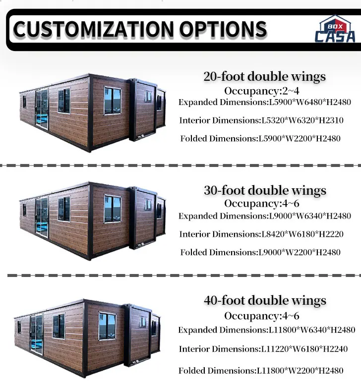 Modern 40 Ft 20 Ft Prefab Container Home Factory Complete Movable ...