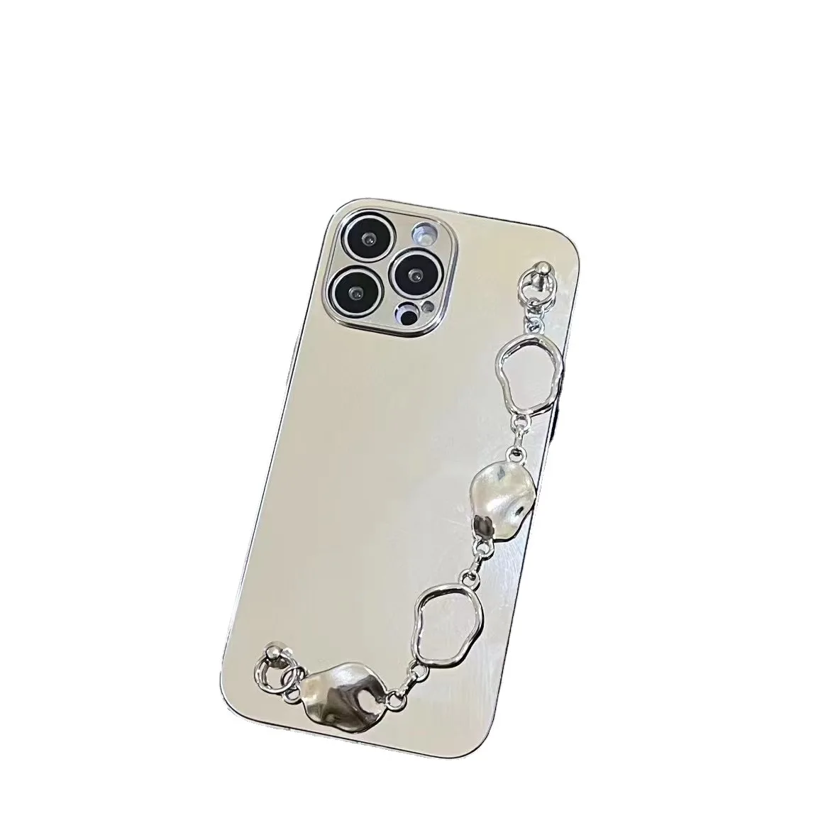Luxury Phone Case Paress For Iphone 15 Plus Pro Max Custom Cases Box Cooler Mirror With Chain Holder Myc6294 Laudtec