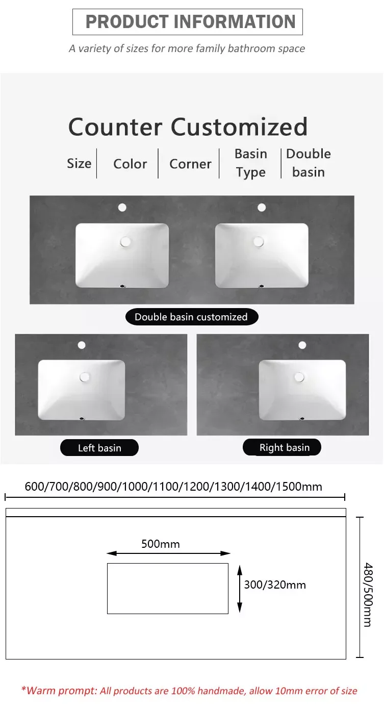 sintered stone vanity top