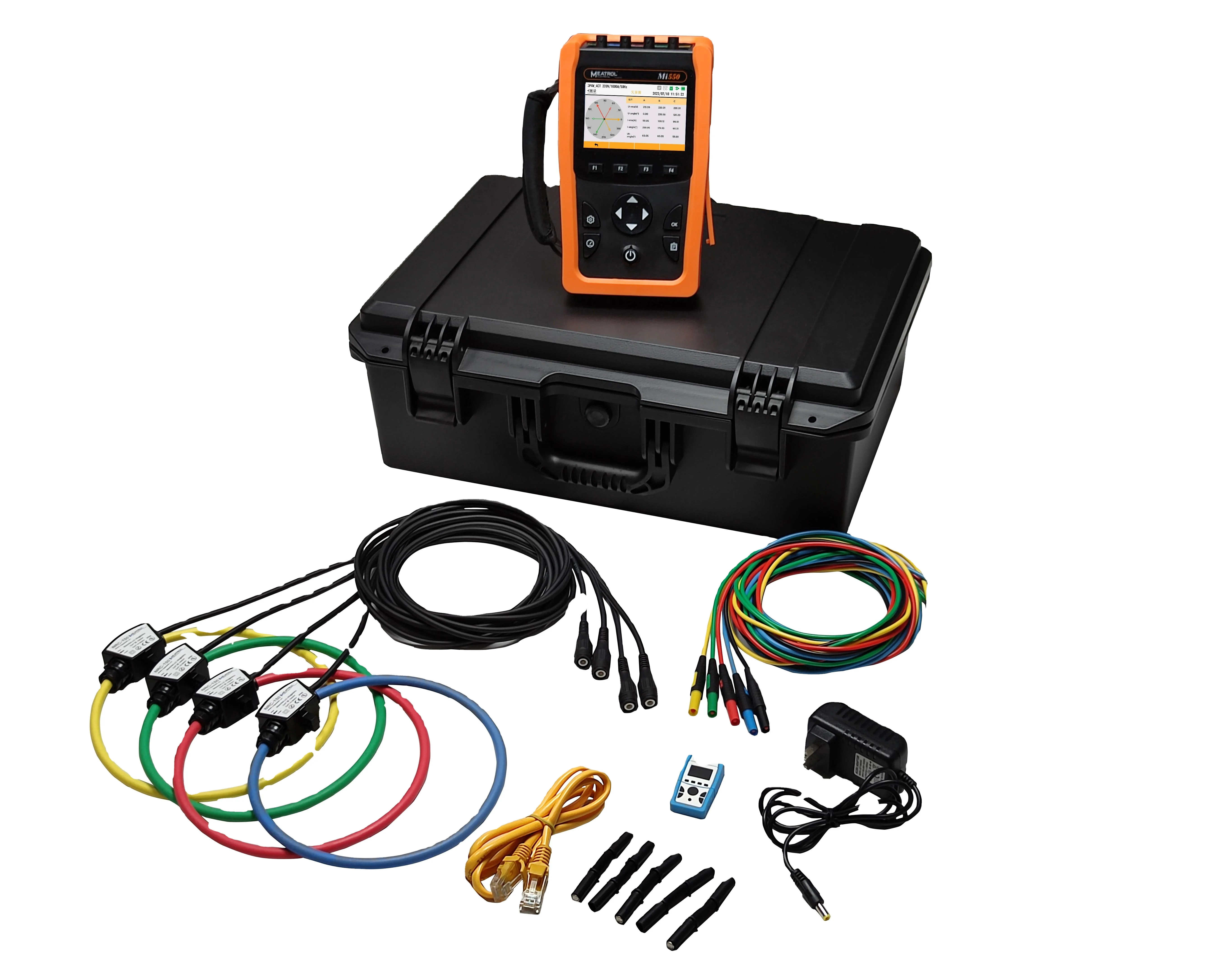 Energy Monitoring Portable Power Meter Mi550 Power Consumption Analyzer 32GB Data Logger Energy Analyzer