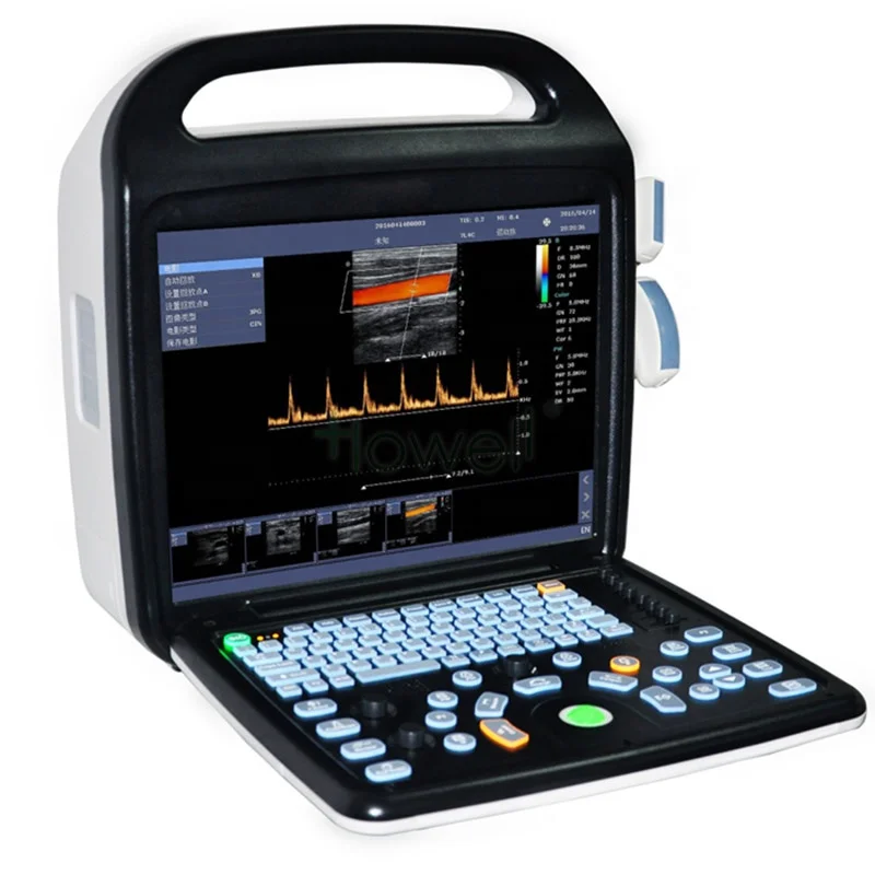 CE Certificate Hospital laptop Double Probes Ultrasound 3D 4D Color Display Ultrasound Machine Price-121051