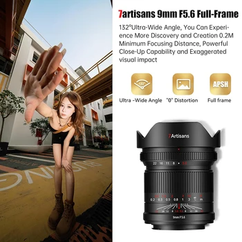 7artisans 9mm F5.6 Full Frame MF Ultra Wide Angle Prime Lens for Sony E Nikon Z Canon RF Sigma L Mount detail image