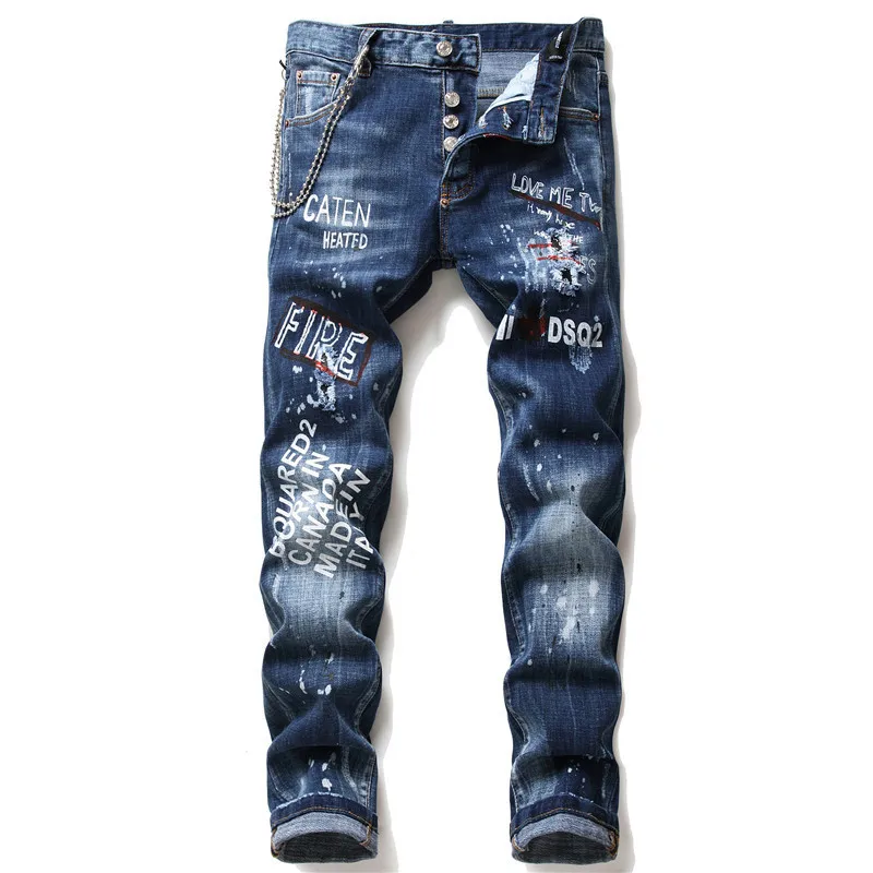 Denim Pants Casual Trousers 