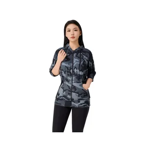 Camouflage Color Women's Gym Clothes Kit Outstanding Quality Custom Logo Sportswear Fitness Workout Tight Zipper Collar