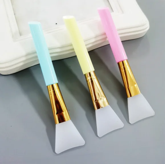 Free Custom Logo Cosmetic Makeup Tool Facial Mask Applicator Brush Silicone Face Mask Brush
