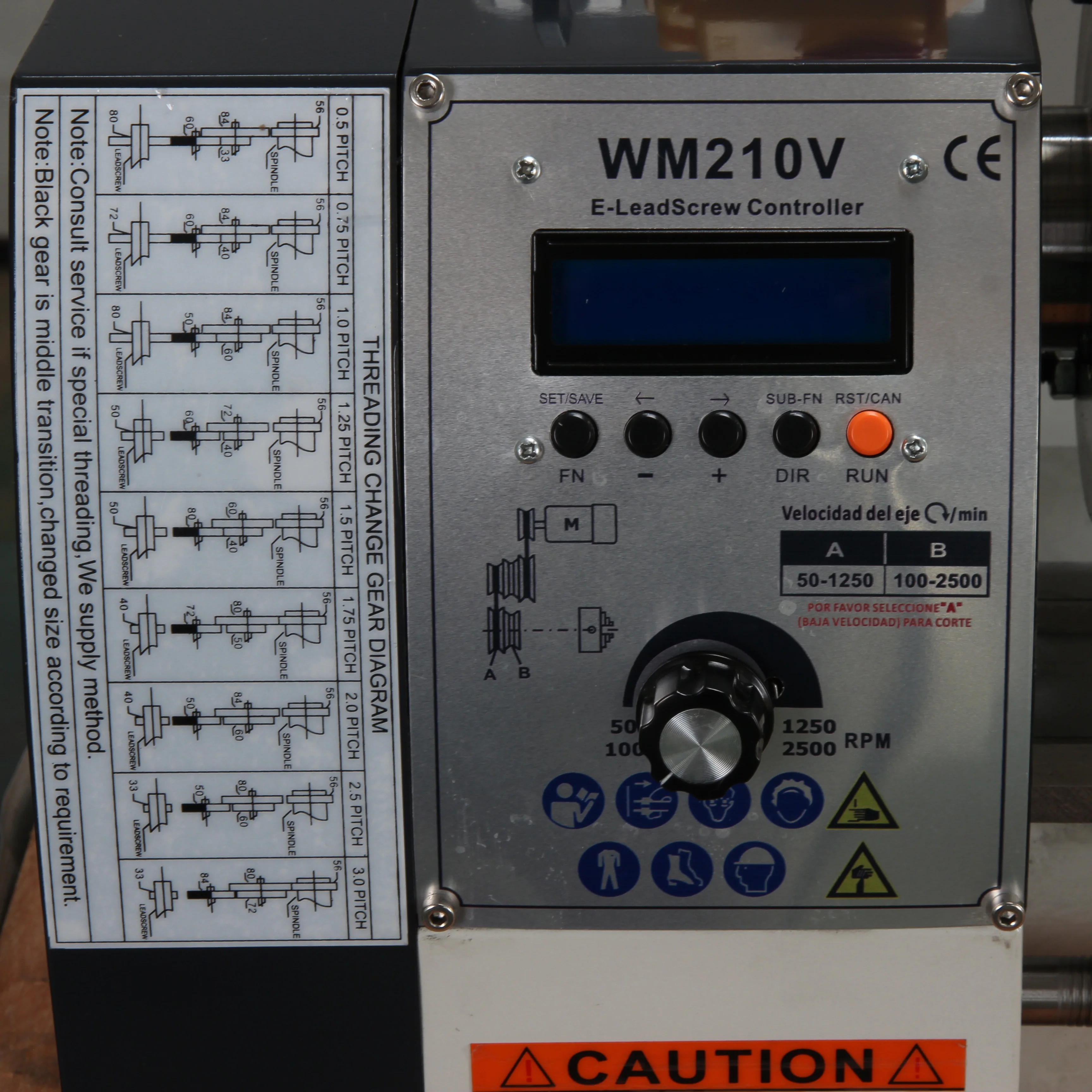 Alibaba.com: SYNTOP WM210V Electrical Change Gear Lathe, Max