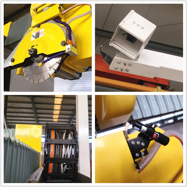 ICON 5 Axis CNC Stone Cutting Machine Multifunctional Bridge Saw Granite Worktops Marble Motor Gear Engine Core Components 400mm