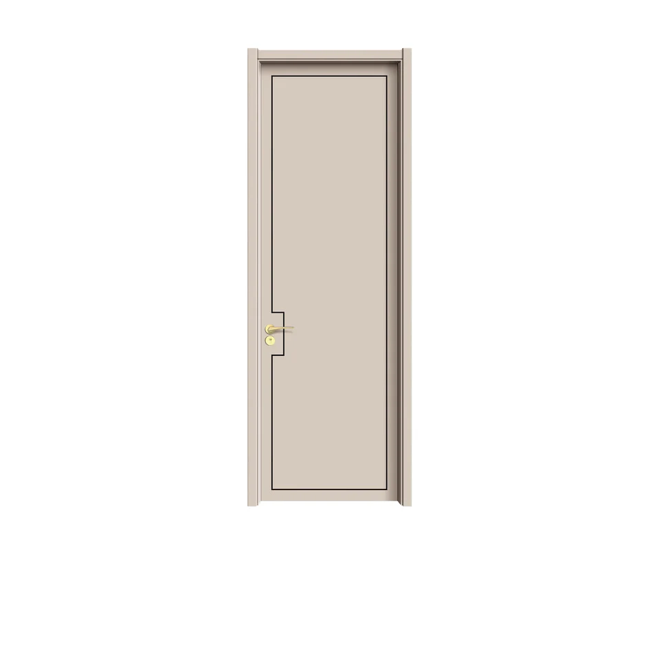 TNB Modern Style Rubber Wood Bedroom Door Low-Key and Fashionable with Sound Insulation Finished Surface