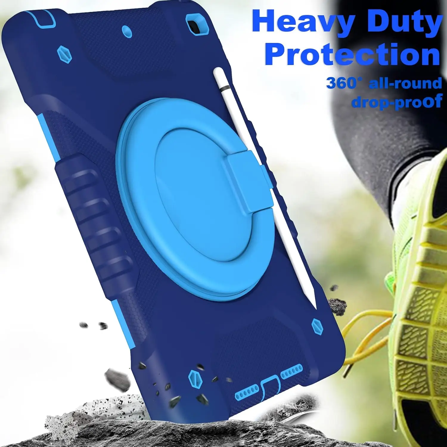 Case for iPad Air Pro 11 13 Inch 2024 Rugged Protective Case iPad Kids Case with Rotating Hand Straps Holders Shoulder Straps manufacture