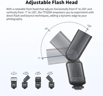Godox TT520III Wireless Transmission Flash Speedlite detail image