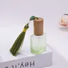 Green fringed ribbon