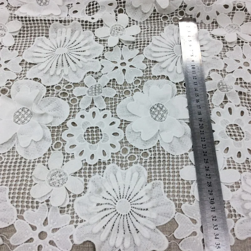 High Quality Soft Floral Embroidery Tulle Lace Fabric For Bridal ...