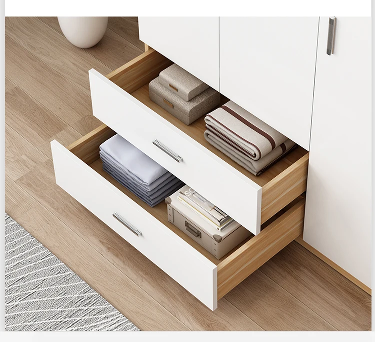 Cheapest Melamine Plywood Customized Wooden Wardrobe Cupboards Wall