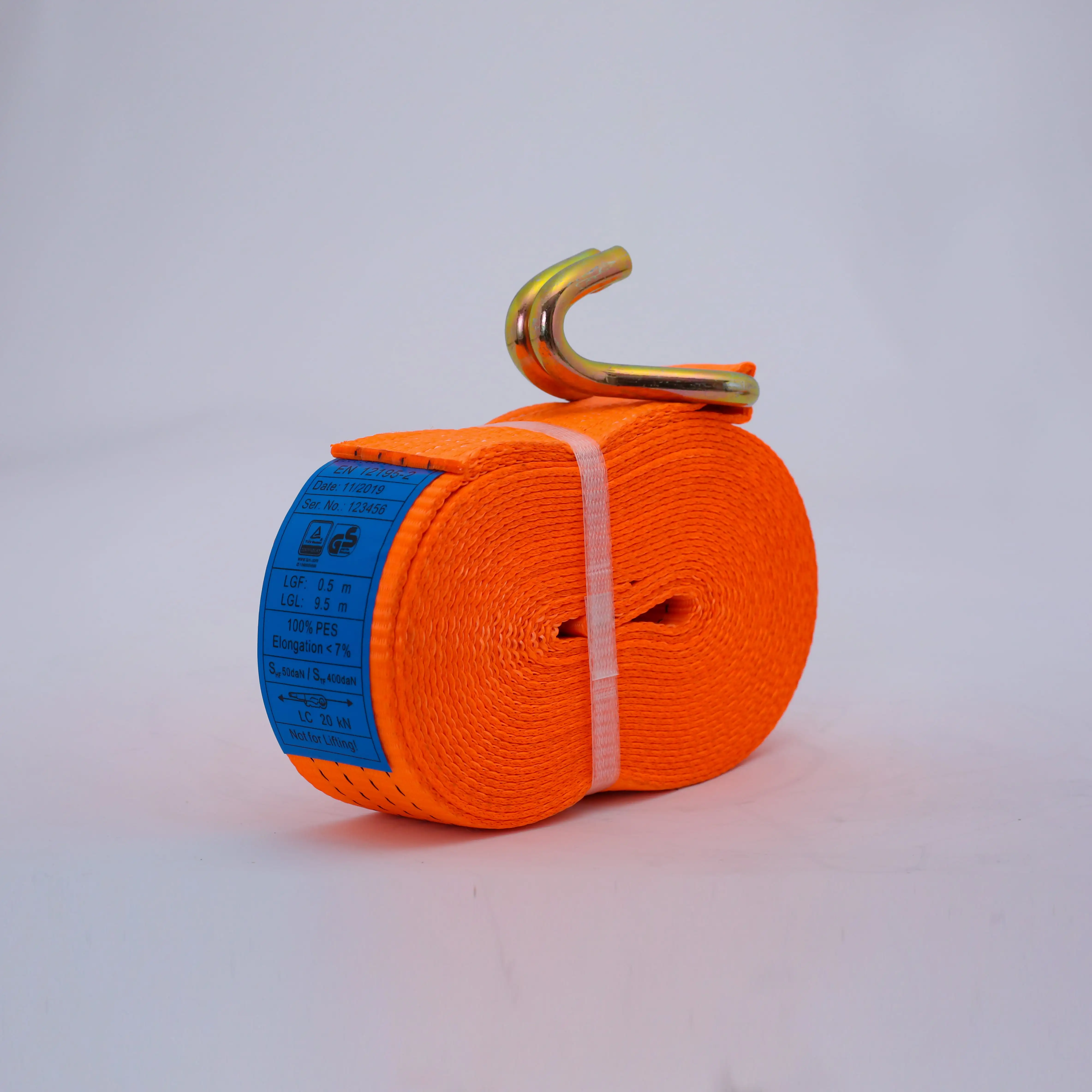 5 Ton Heavy Duty Ratchet Lashing Strap With Claw Hook