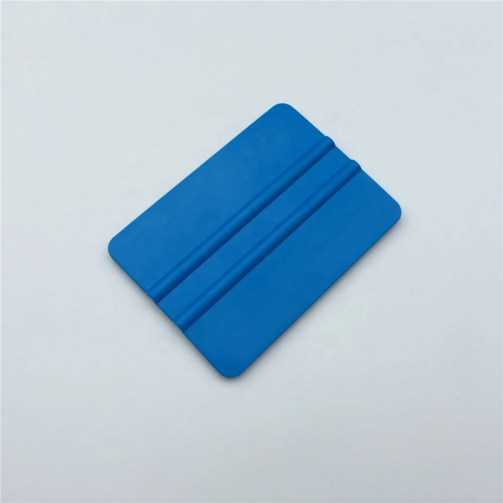 Мягкий белый синий войлочный скребок с логотипом на заказ виниловая пленка инструменты для обертывания