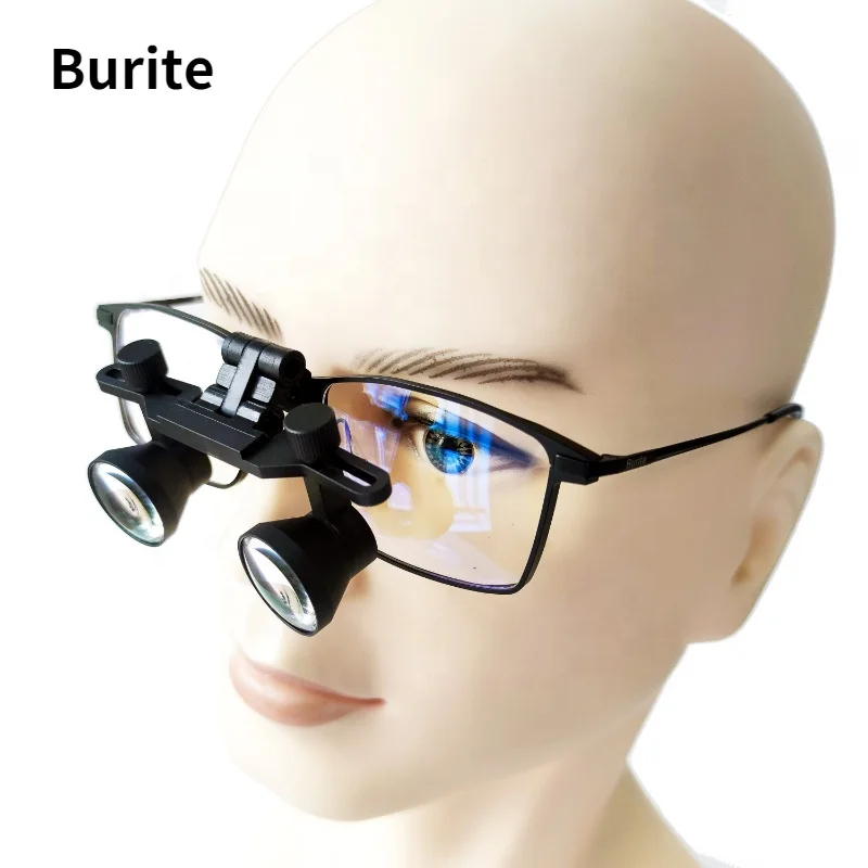 Titanium Frame Flipup Dental Loupes For Adjusting The Interpupillary