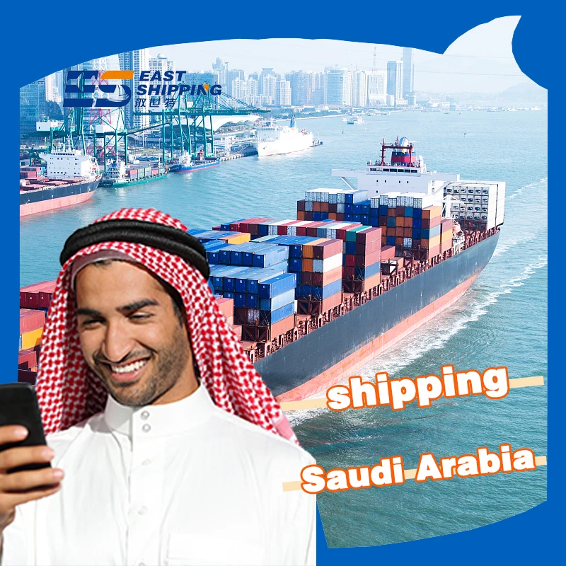 East Shipping Arabia Arabia Saudita transporte aéreo transporte de mercancías DDP puerta a puerta agente de transporte de mercancías transportista de China a Arabia Saudita