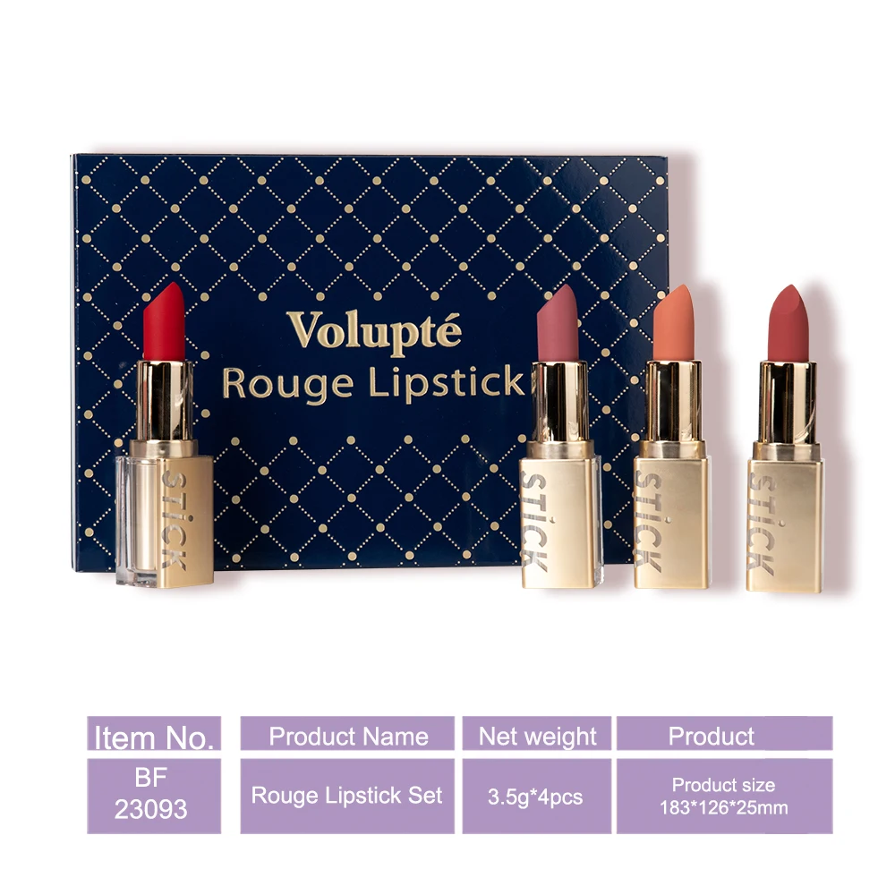 Own Label Little Chinese Deer Mini 4 Colors Matte Lipstick Set