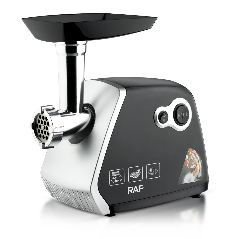 Raf Stainless Steel Meat Grinder Large Capacity 350w Detachable Parts Stainless Steel Storage Box Multifunc 2023 New
