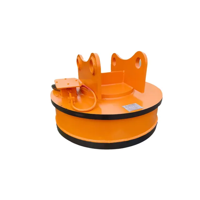 Round electromagnetic lifting magnet for Scrap Iron Steel Scraps on Crane and Excavator