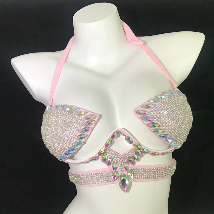 Wholesale Two Piece Hangers Bikini Crystal Diamond Swimwear Bikiini extreme Micro Mini Swimsuit