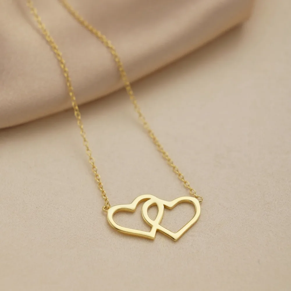 KAKODIY 925 Sterling Silver Heart Necklace Cubic Zirconia Exquisite Simple Zircon Design Mom Necklace Mother Gift detail 3