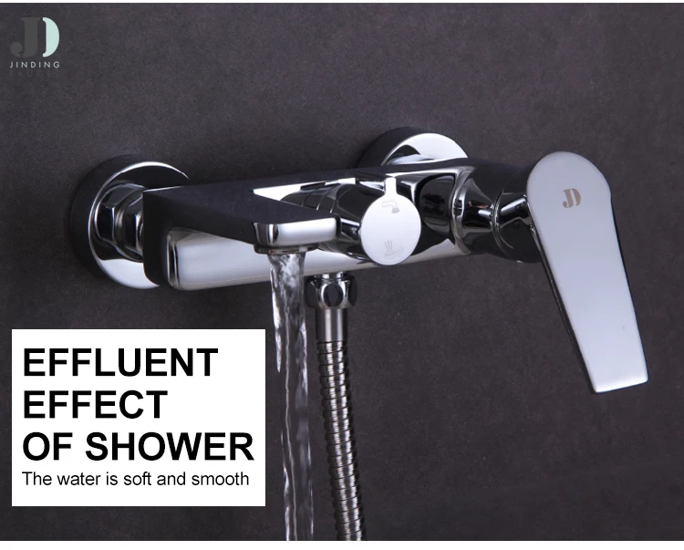 Juego de mezclador de ducha de lluvia oculto montado en la pared con una sola palanca a precio de fábrica