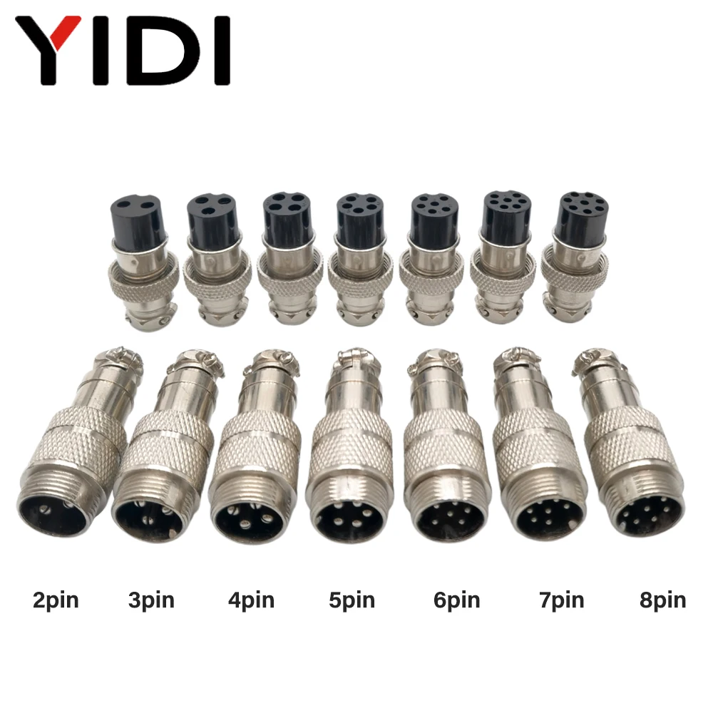 GX16 Aviation Zinc/Copper Alloy Connector Male Female Aviator LC