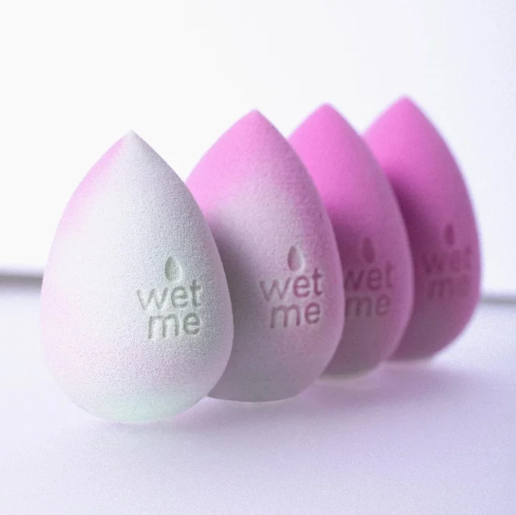 2 шт. изменение косметический блеск для губ губной с губка комплект блендер супер мягкий макияж жидкий крем и порошок