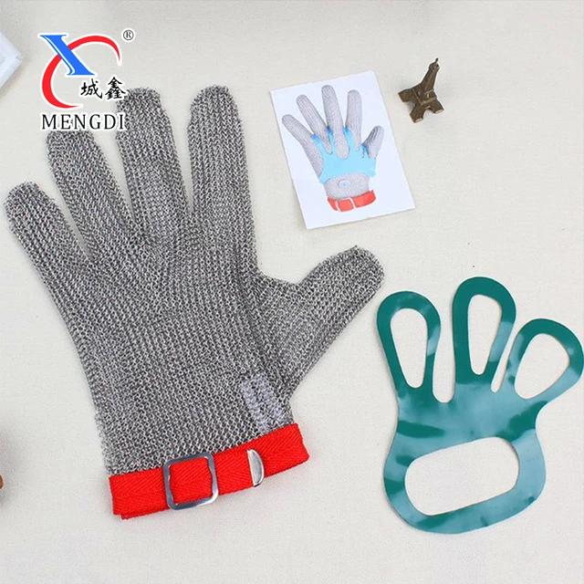 in Stock Stainless Steel Cut Resistant Steel Wire Mesh Working Butcher  Gloves/Metal Mesh Chain Mail 316 Stainless Steel Ring Cut Resistant Gloves  for Butcher - China Steel Ring Mesh Glove and Metal