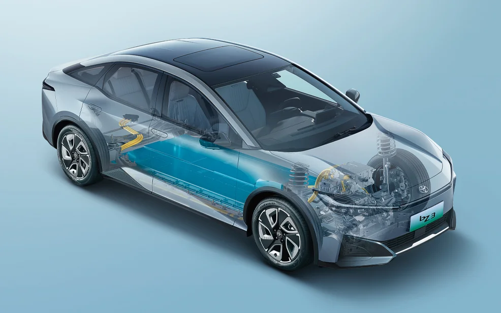 Toyota bZ3 Two-Wheel Drive Electric Vehicle New Energy Car Automatic R18 Left Steering-Latest Model Charging Station