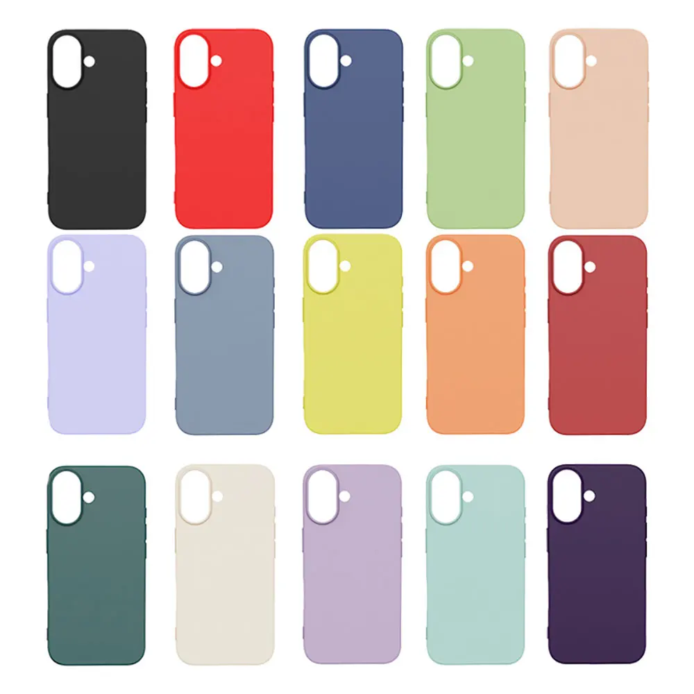 Laudtec Sjk798 Pure Colour Phone Case Ultrathin Skin Friendly Shell Anti-Fingerprint For Iphone 16 15 14 13 12 11 Plus Pro Max