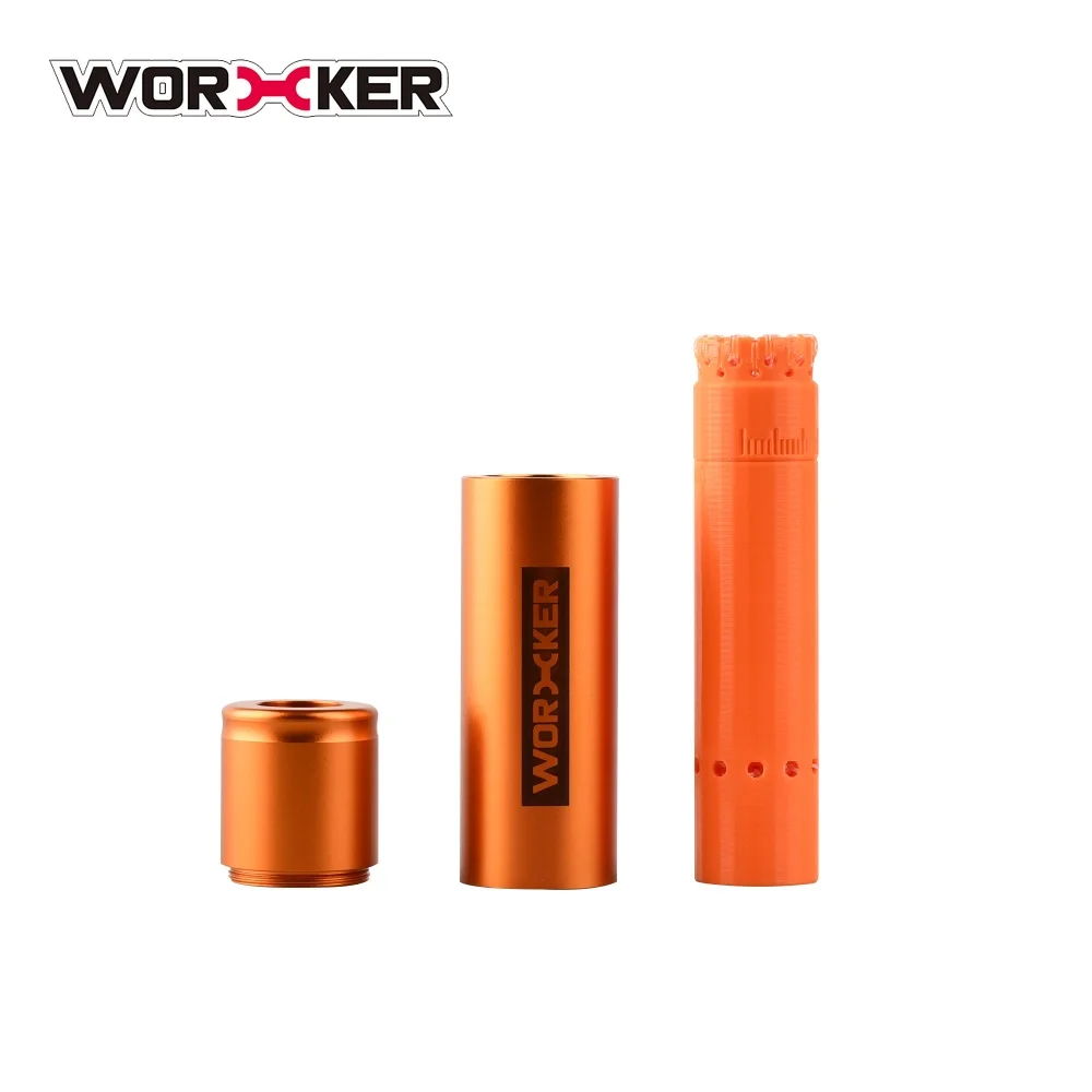 Worker Silencer Decor 10-Line Adjustable Scar Barrel Fish Tube 107mm for 16mm Barrel