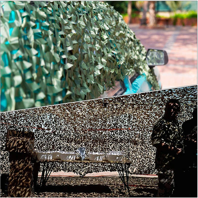 PRMTYUP 3D Tarnnetz Verstärkt - Wasserdicht UV-Geschützt Ripstop Gewebe