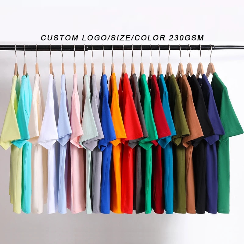High Quality 100 Cotton Custom Unisex Blank Plain T Shirts Custom Mens