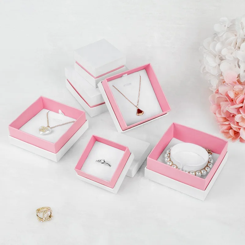 Custom Gold Foil Paper Cardboard Jewelry Box Packaging