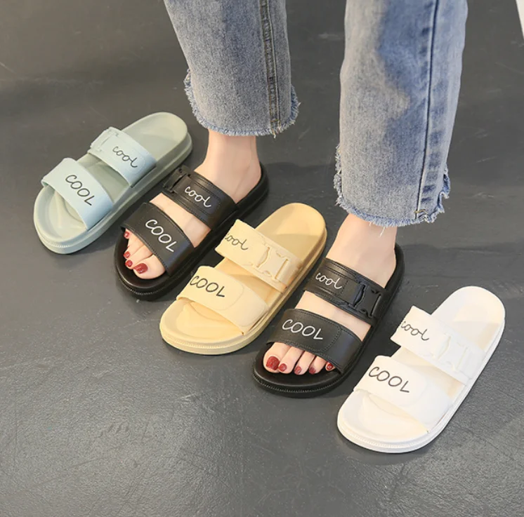 Luxury New Fashion Cross Lady Sandals Slippers Wedges For Woman Shoes ...