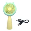 led mini fan yellow