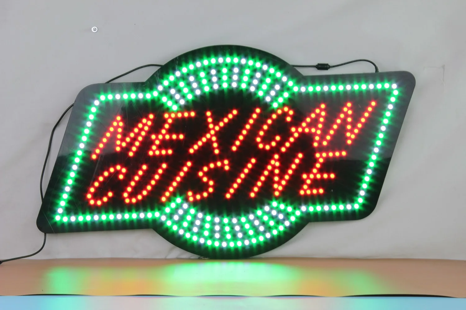 18*30 Inch LED Mexican Cuisine Advertising Sign - Bright & Animated