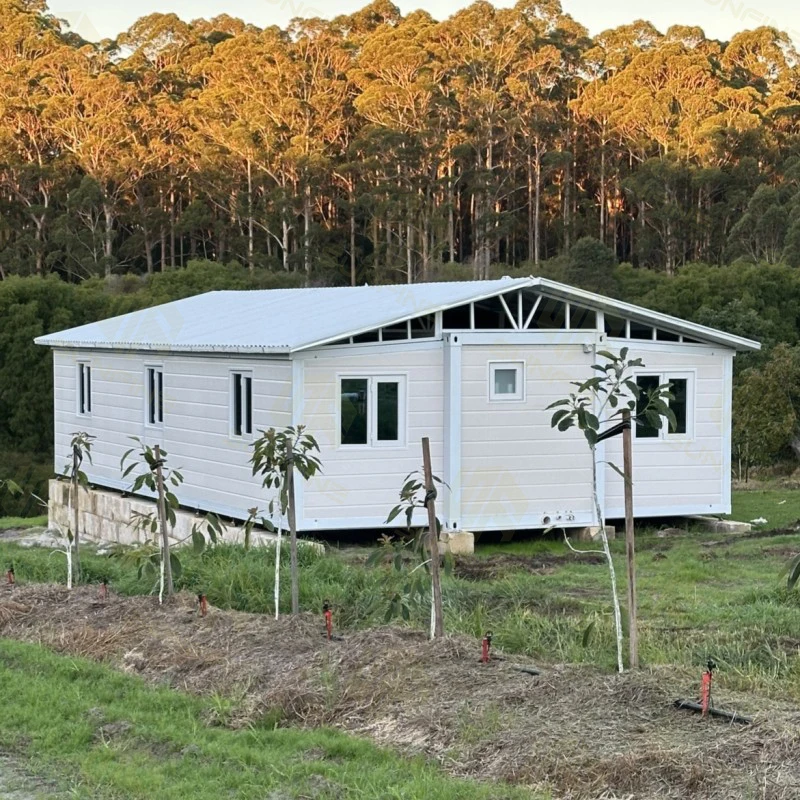Skillion Roof Prefabricated Modular House Prefab Steel 2 Bedroom Expandable Container Granny Flat House Australian Standards